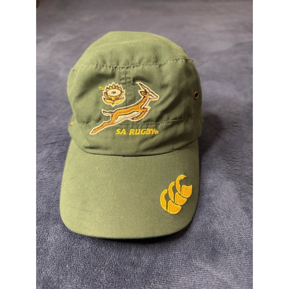 Canterbury South African Rugby Union (Springboks) Green Yellow Adjustable Cap